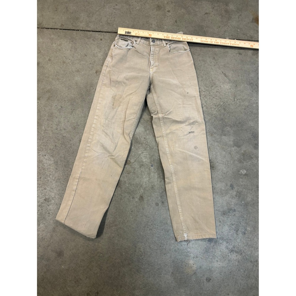 Vintage 90s Calvin Klein Made in USA Easy Fit Jeans Tan Men 28x30